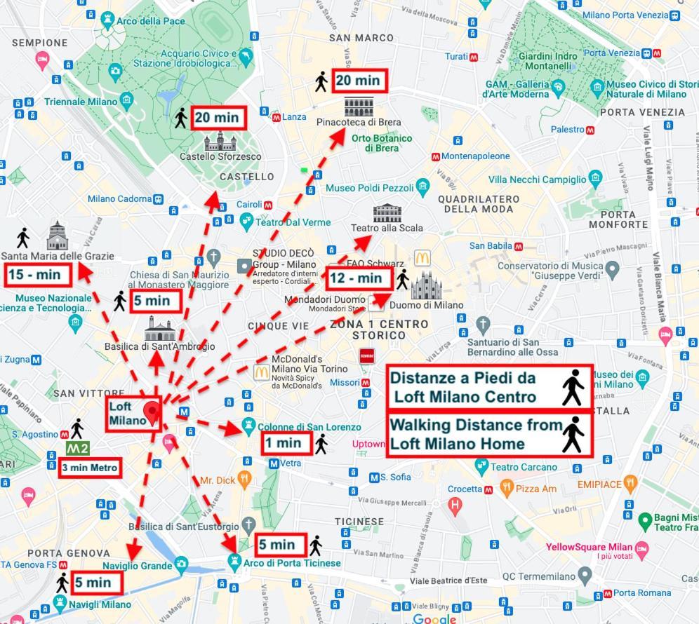 Апартаменты Milano Loft Centro, 10 Min From Duomo Экстерьер фото